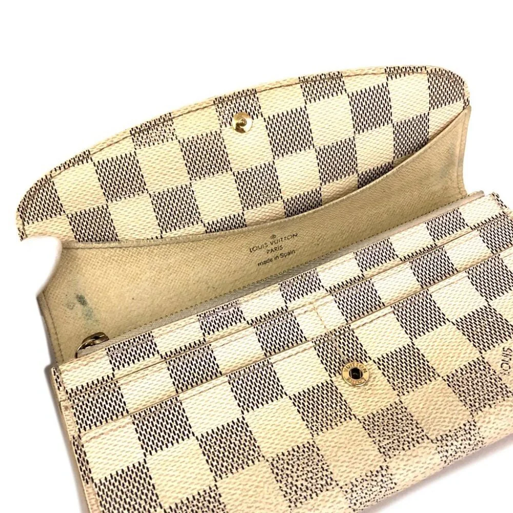 ❌SOLD❌Authentic Louis Vuitton Damier Azur Portefeuille Emilie Long Bifold Wallet - Picture 5 of 8